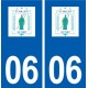 06 Saint-Vallier-de-Thiey logo ville autocollant plaque stickers