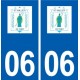 06 Saint-Vallier-de-Thiey logo ville autocollant plaque stickers