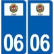 06 Sospel logo ville autocollant plaque stickers