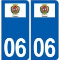 06 Sospel logo ville autocollant plaque stickers