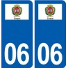 06 Sospel logo ville autocollant plaque stickers