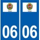 06 Sospel logo ville autocollant plaque stickers