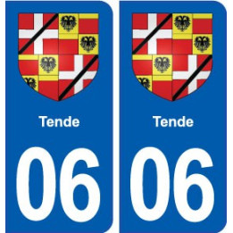 06 Tende blason ville autocollant plaque stickers