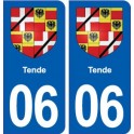 06 Tende blason ville autocollant plaque stickers
