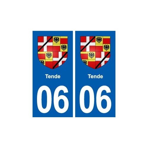 06 Tende blason ville autocollant plaque stickers