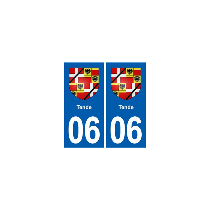 06 Tende blason ville autocollant plaque stickers