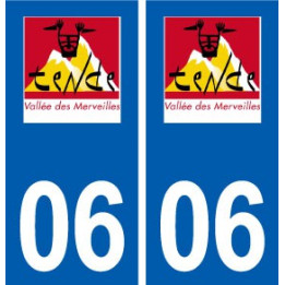 06 Tende logo ville autocollant plaque stickers