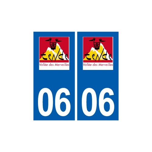 06 Tende logo ville autocollant plaque stickers