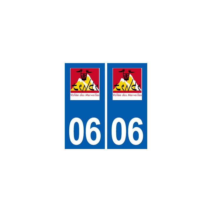 06 Tende logo ville autocollant plaque stickers