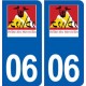 06 Tende logo ville autocollant plaque stickers