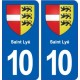 10 Saint-Lyé blason ville autocollant plaque stickers