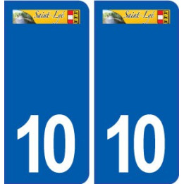10 Saint-Lyé logo ville autocollant plaque stickers