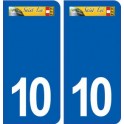10 Saint-Lyé logo ville autocollant plaque stickers