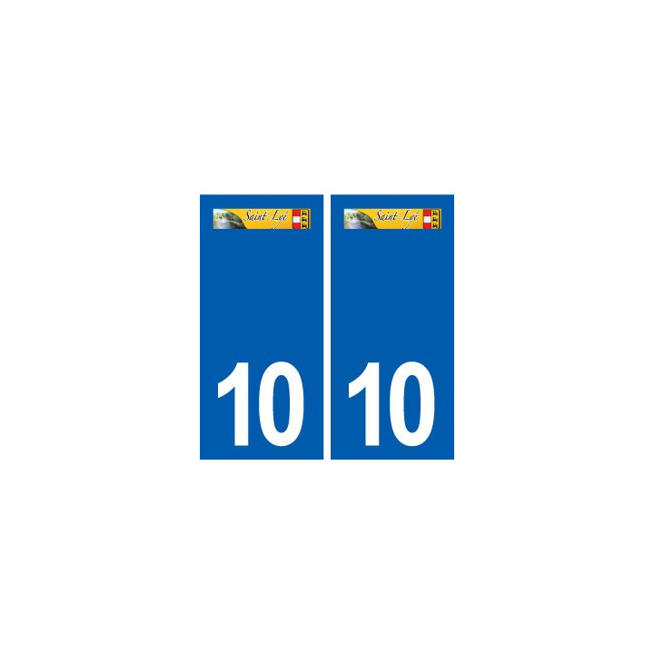 10 Saint-Lyé logo ville autocollant plaque stickers
