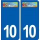 10 Rosières-près-Troyes logo ville autocollant plaque stickers