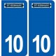 10 Saint-Germain logo ville autocollant plaque stickers