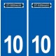 10 Saint-Germain logo ville autocollant plaque stickers