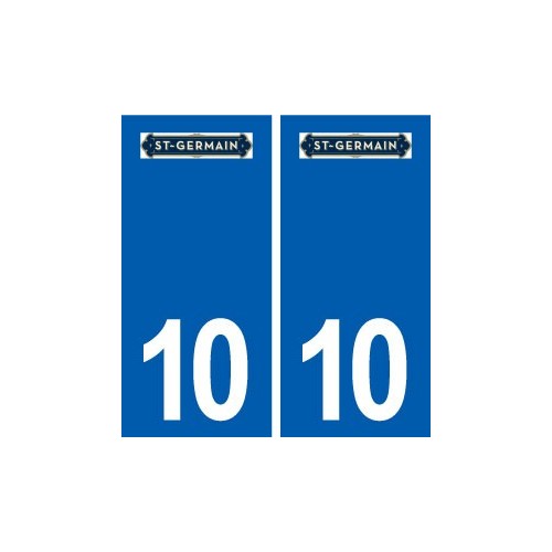 10 Saint-Germain logo ville autocollant plaque stickers
