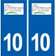 10 Villenauxe-la-Grande logo ville autocollant plaque stickers