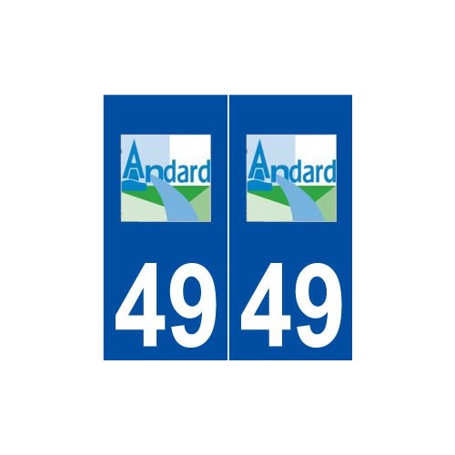 49 Ambillou-Château logo autocollant plaque stickers ville