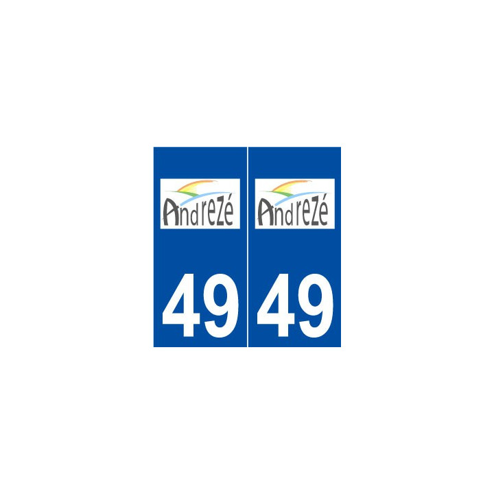 49 Andrezé logo autocollant plaque stickers ville