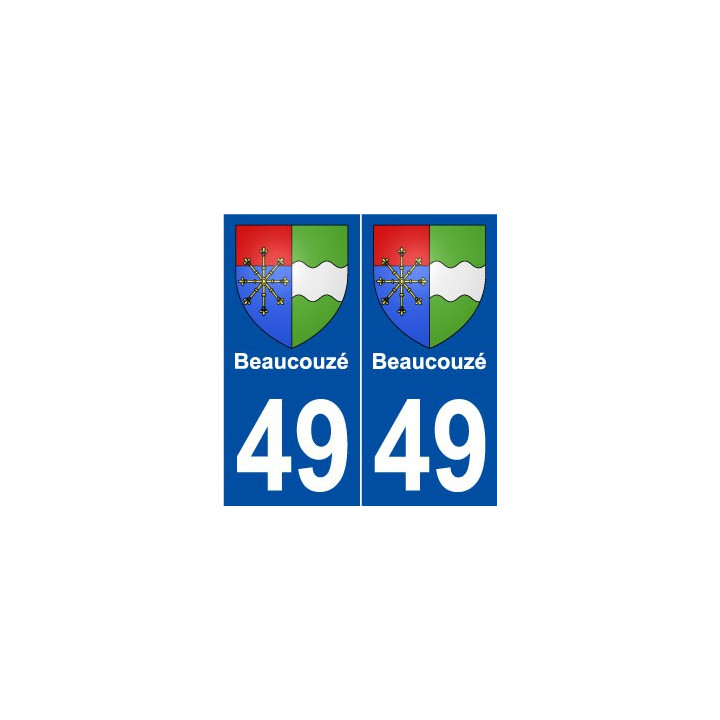 49 Beaucouzé blason autocollant plaque stickers ville