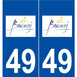 49 Beaucouzé logo autocollant plaque stickers ville