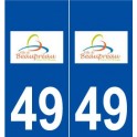 49 Beaupréau logo autocollant plaque stickers ville