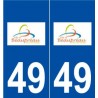 49 Beaupréau logo autocollant plaque stickers ville