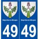 49 Bégrolles-en-Mauges blason autocollant plaque stickers ville