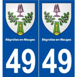 49 Bégrolles-en-Mauges blason autocollant plaque stickers ville