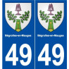 49 Bégrolles-en-Mauges blason autocollant plaque stickers ville
