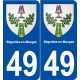 49 Bégrolles-en-Mauges blason autocollant plaque stickers ville