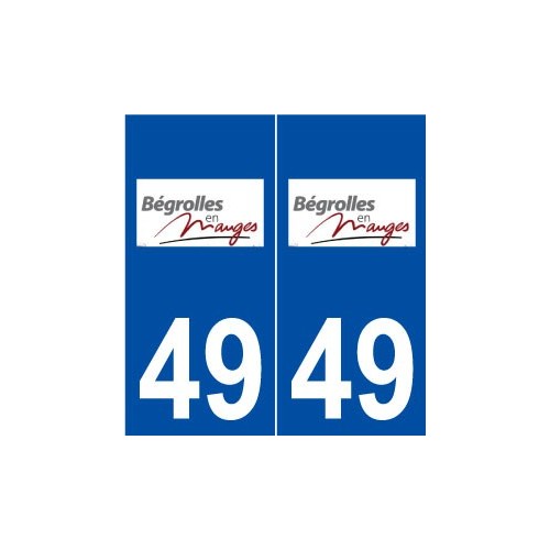 49 Bégrolles-en-Mauges logo autocollant plaque stickers ville