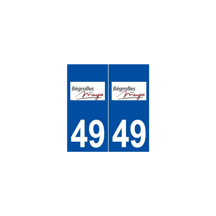 49 Bégrolles-en-Mauges logo autocollant plaque stickers ville