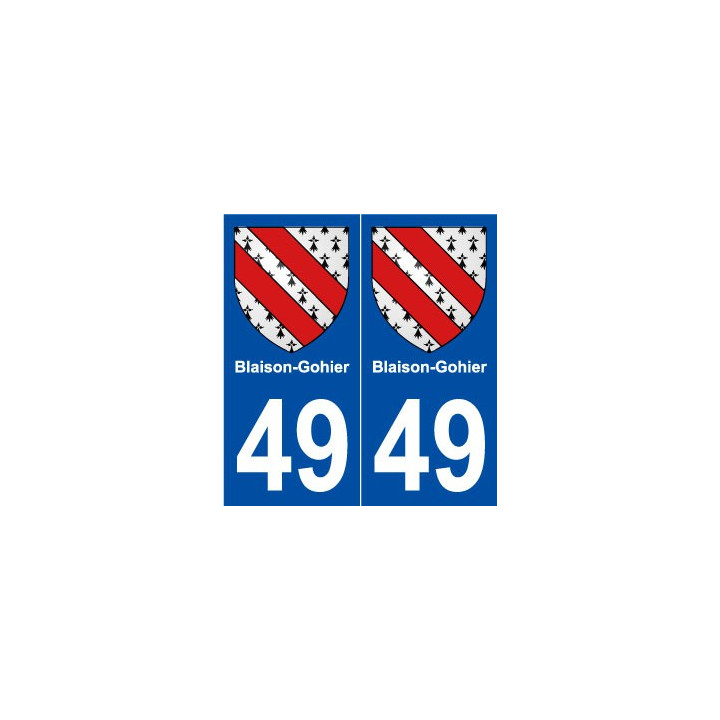 49 Blaison-Gohier blason autocollant plaque stickers ville