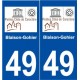 49 Blaison-Gohier logo autocollant plaque stickers ville