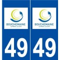 49 Bouchemaine logo autocollant plaque stickers ville