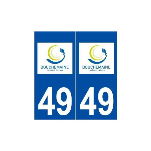 49 Bouchemaine logo autocollant plaque stickers ville
