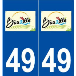 49 Bouzillé logo autocollant plaque stickers ville