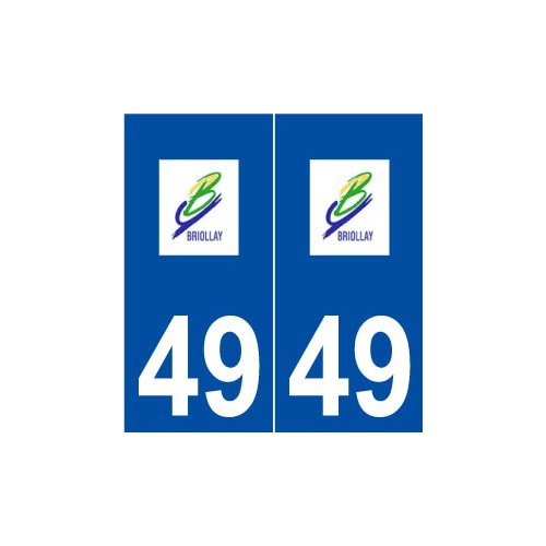 49 Briollay logo autocollant plaque stickers ville
