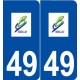 49 Briollay logo autocollant plaque stickers ville