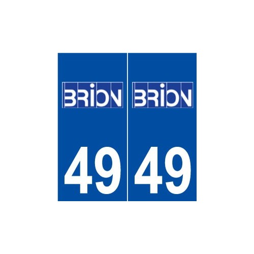 49 Brion logo autocollant plaque stickers ville