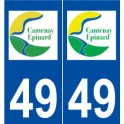 49 Cantenay-épinard logo autocollant plaque stickers ville