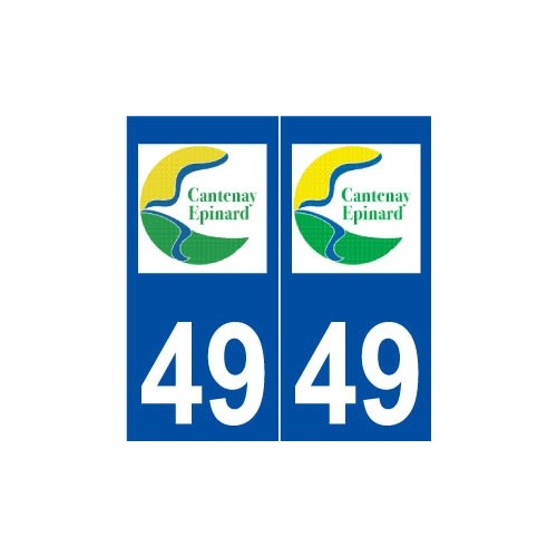 49 Cantenay-épinard logo autocollant plaque stickers ville