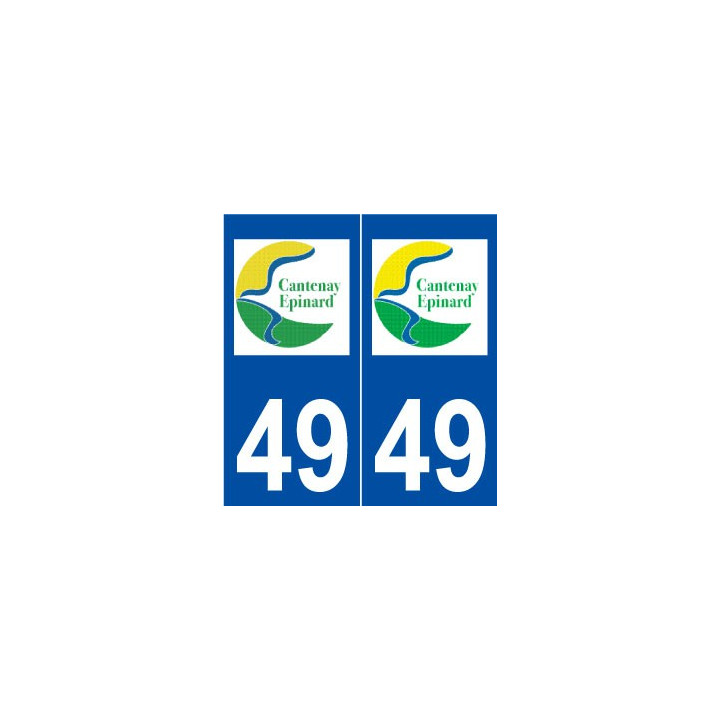 49 Cantenay-épinard logo autocollant plaque stickers ville