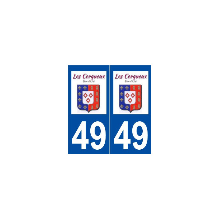 49 Cerqueux logo autocollant plaque stickers ville