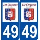 49 Cerqueux logo autocollant plaque stickers ville
