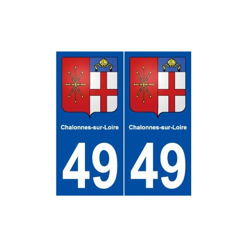 49 Chalonnes-sur-Loire blason autocollant plaque stickers ville