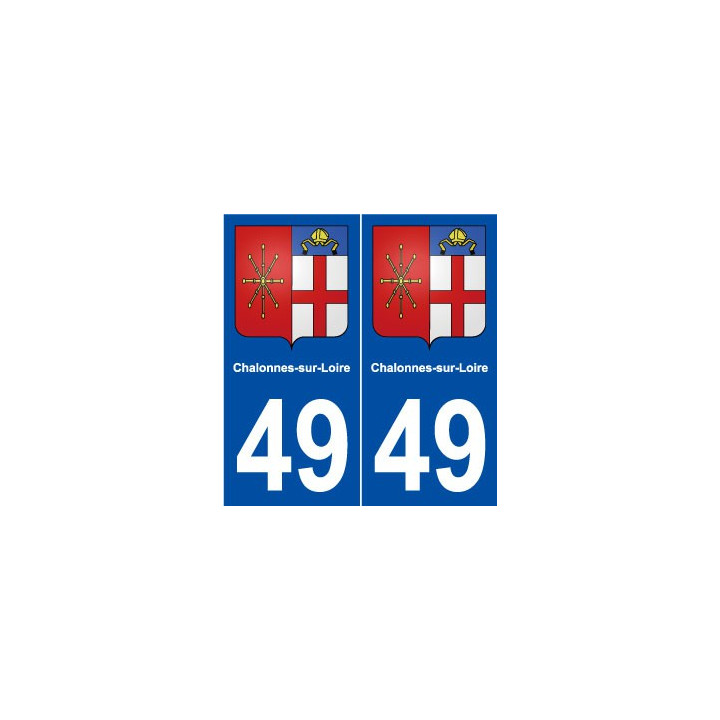 49 Chalonnes-sur-Loire blason autocollant plaque stickers ville